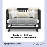 Beckett black crib daybed conversion callout