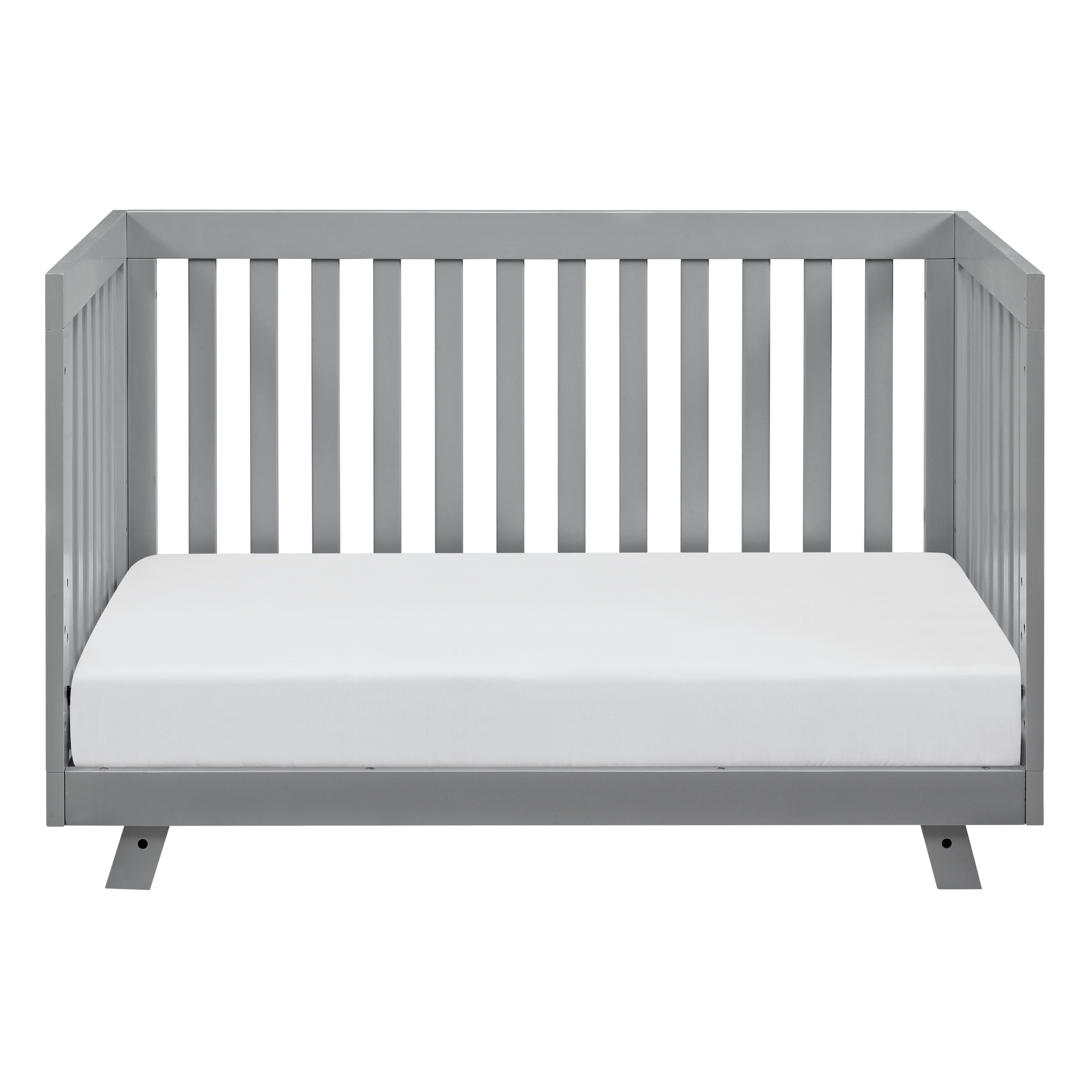 storkcraft beckett pebble gray crib daybed conversion