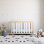 Natural with white crib in nursery
