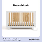 Beckett white with natural crib style callout