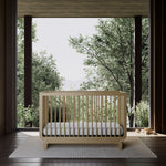 santorini crib driftwood in nursery