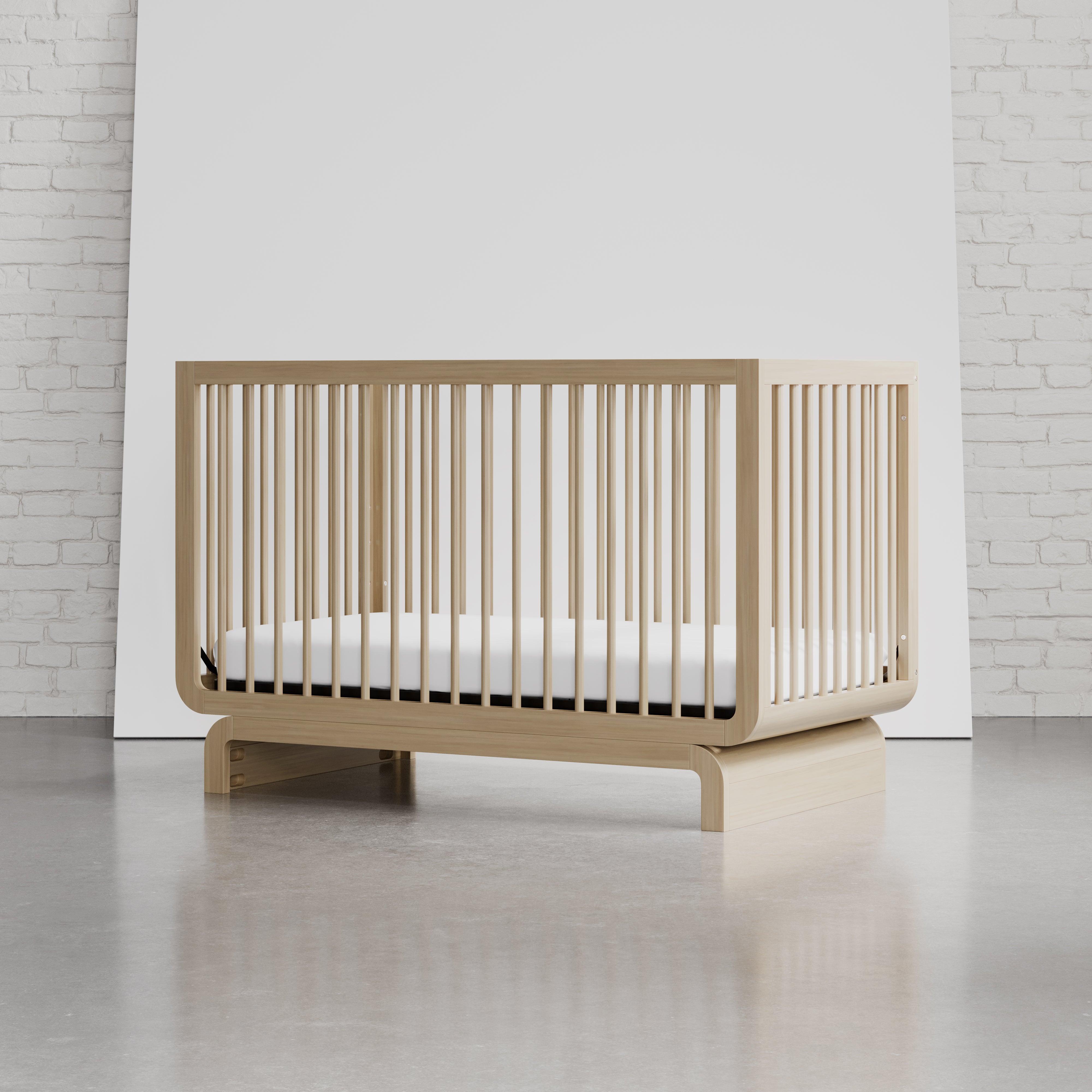 santorini crib driftwood in studio