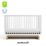 Santorini white with driftwood crib certifications callout