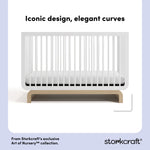 Santorini white with driftwood crib design callout