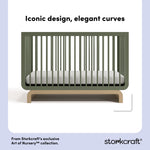 Santorini olive with driftwood crib design callout