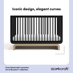 Santorini black with driftwood crib design callout