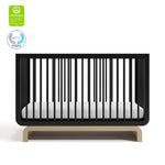 Santorini black with driftwood crib with GGG and PTPA logos on top left