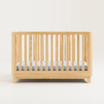 storkcraft santos natural crib studio front view