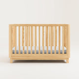 storkcraft santos natural crib studio front view