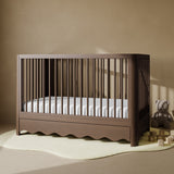 Casablanca hazelnut crib with drawer in nursery