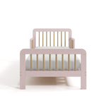 Pasadena blush with driftwood toddler bed front view