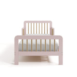 Pasadena blush with driftwood toddler bed front view