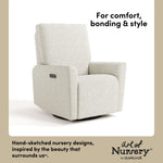 Santorini ivory boucle glider style callout