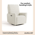 santorini ivory boucle recliner style callout