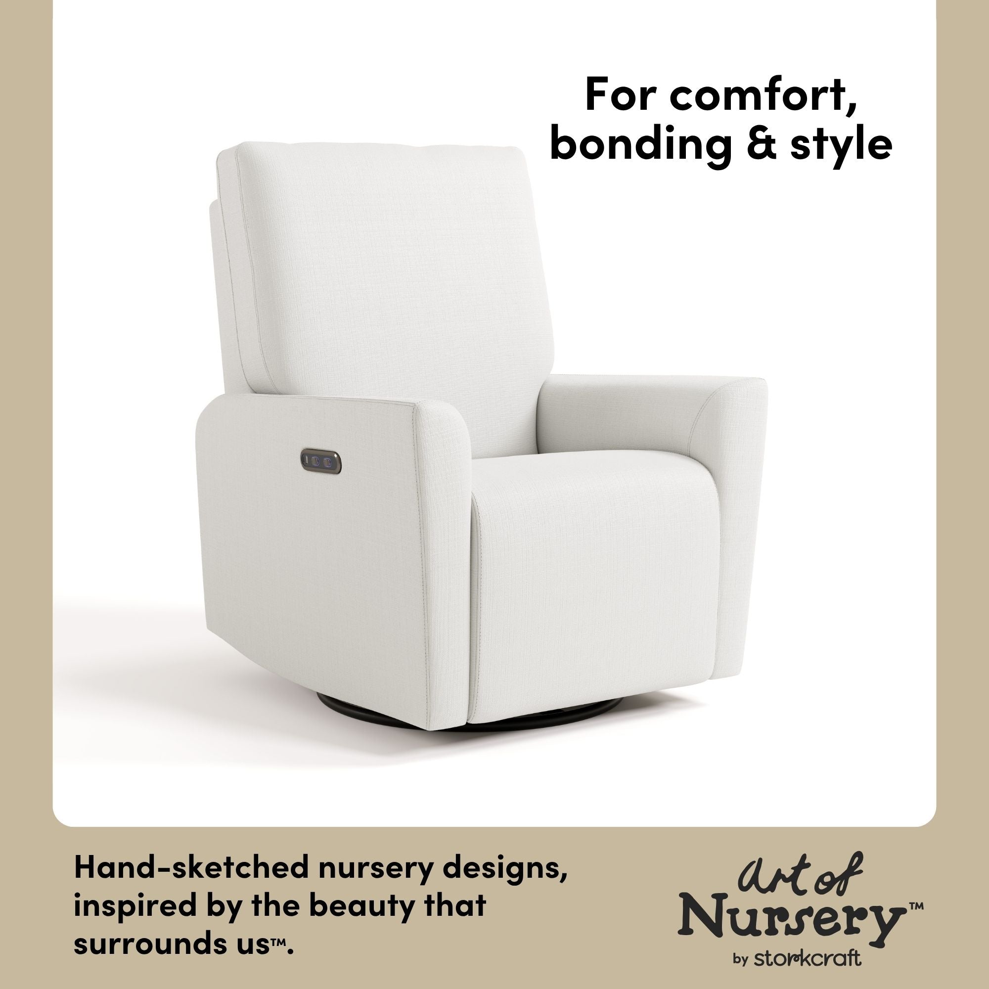 Santorini ivory basketweave glider style callout