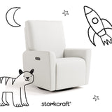 santorini ivory basketweave recliner with black doodles overlaid on image
