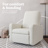 Teddi ivory boucle recliner style callout