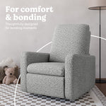 Teddi salt and pepper boucle recliner style callout