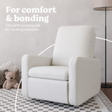Teddi ivory basketweave recliner style callout