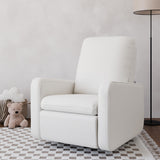 Teddi ivory basketweave recliner in nursery