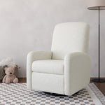 Bellwood ivory boucle power recliner in nursery
