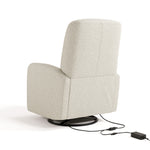 Bellwood power recliner dune basketweave back view with power cord