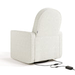 Back view of Olivia Power Recliner in Ivory Boucle