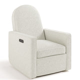 Angle view of Olivia Power Recliner in Ivory Boucle
