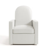 Front view of Olivia Power Recliner in Ivory Basketweave