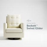storkcraft beckett pearl swivel glider callout