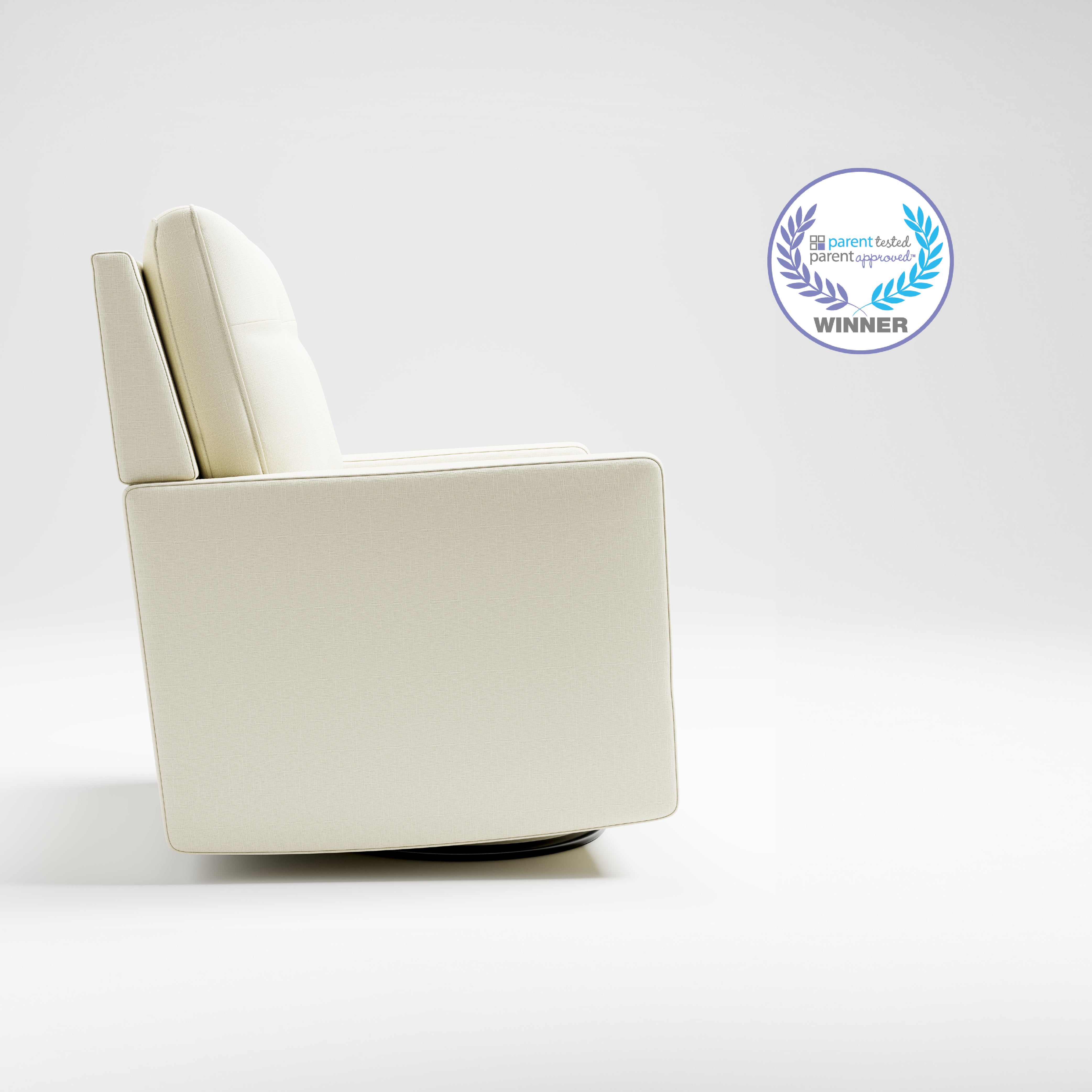 storkcraft beckett pearl swivel glider ptpa winner callout
