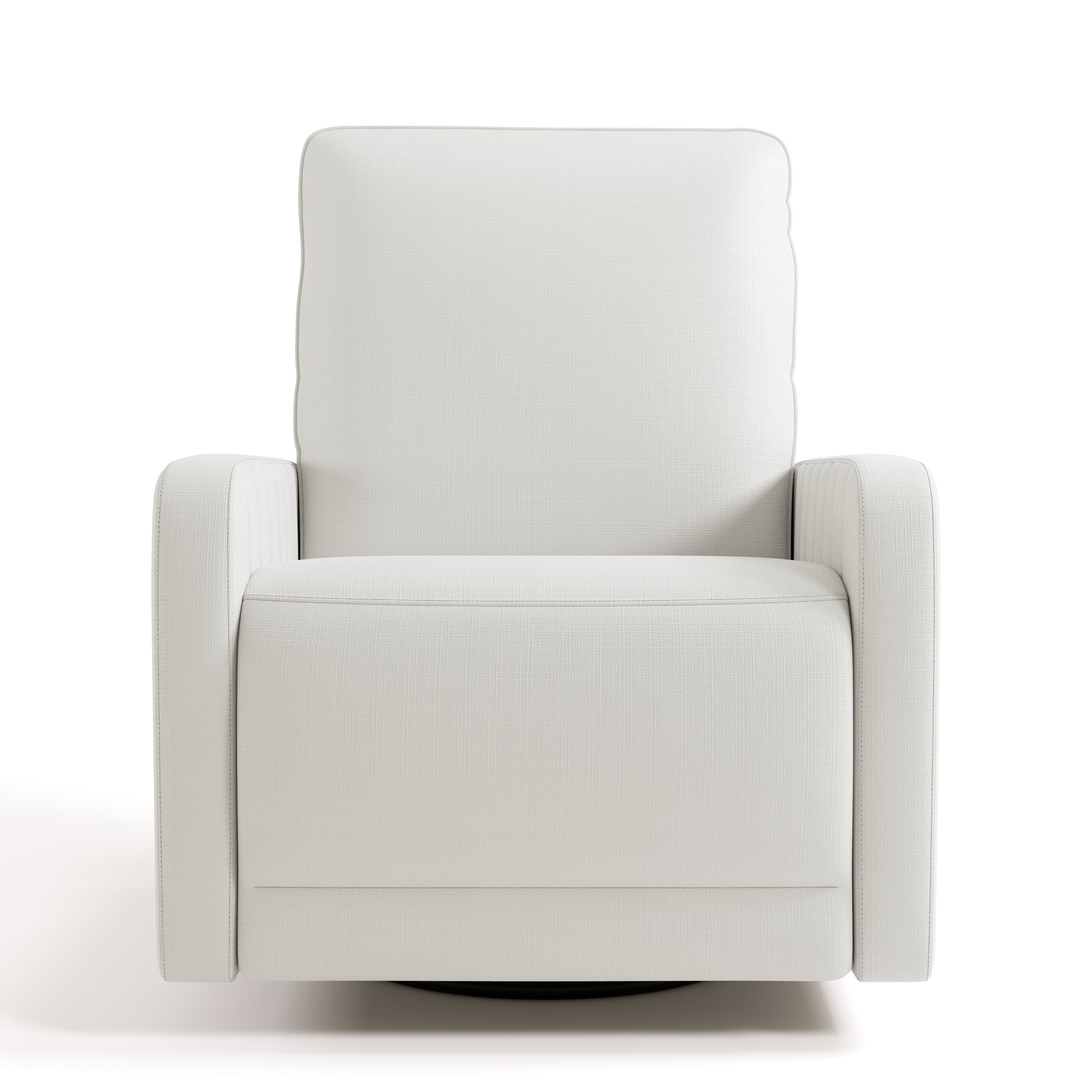 Kyoto ivory basketweave power recliner front view