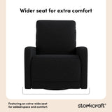 Kyoto black boucle power recliner wider seat callout