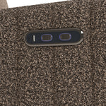 Kyoto mountain brown boucle recliner close up of dual USB ports