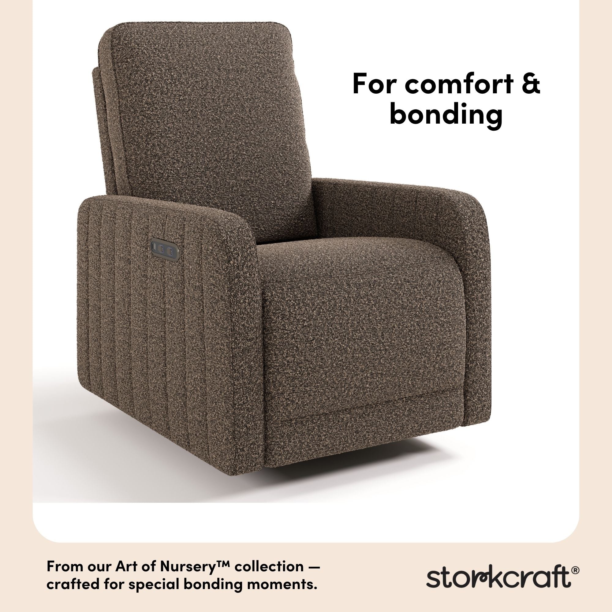 Kyoto mountain brown boucle power recliner style callout