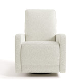 Kyoto ivory boucle recliner front view