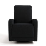 Kyoto black boucle recliner front view