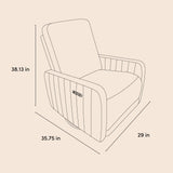 Kyoto power recliner drawing with dimensions
