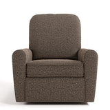 amalfi mountain brown boucle power recliner front view