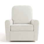 amalfi ivory boucle power recliner front view
