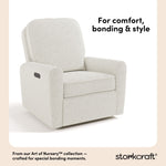 Amalfi ivory boucle recliner style callout
