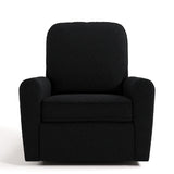 amalfi black boucle power recliner front view