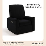 Santos black boucle power recliner style callout
