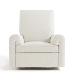 Sorrento ivory boucle power recliner front view