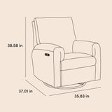 Sorrento glider drawing with dimensions