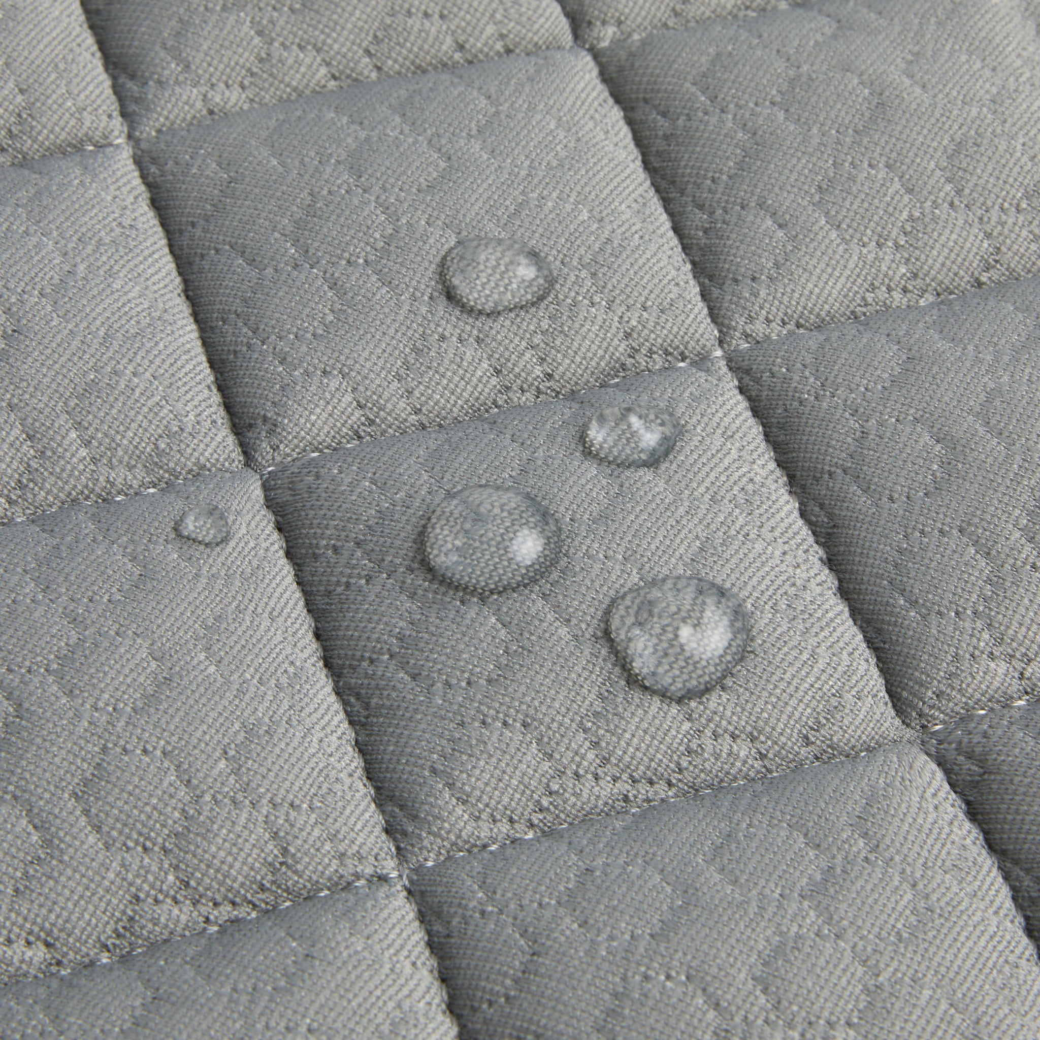 Close-up view of water-resistant liner surface