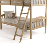 long horn natural twin over twin bunk bed