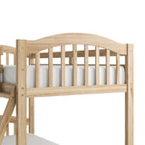 long horn natural twin over twin bunk bed