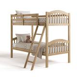 long horn natural twin over twin bunk bed