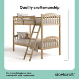 long horn natural twin over twin bunk bed style callout